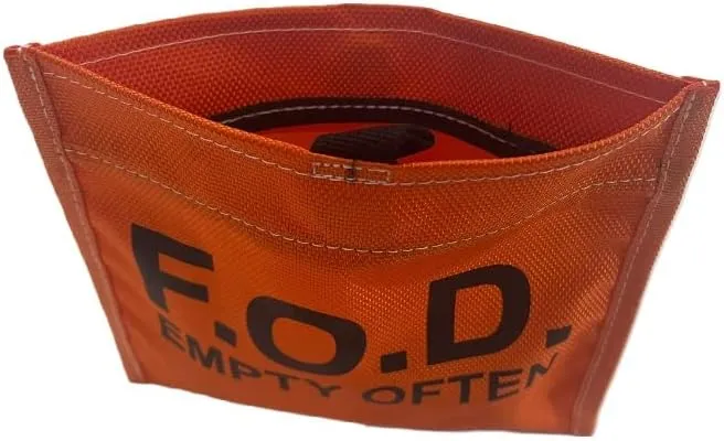 FOD Bag with Magnetic Self-Closing Top - Made From 1000 Denier Cordura - Suitable for Aerospace, Aviation Industry - Help Eliminate Foreign Object Debris