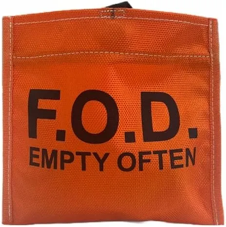 FOD Bag with Magnetic Self-Closing Top - Made From 1000 Denier Cordura - Suitable for Aerospace, Aviation Industry - Help Eliminate Foreign Object Debris
