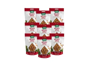 Fresh Gourmet Walnut Apple Salad Topping, 3oz, 9-Pack – Crunchy & Sweet Topping for Salads, Oatmeal, Yogurt, Bowls & More – Resealable Bag for Freshness
