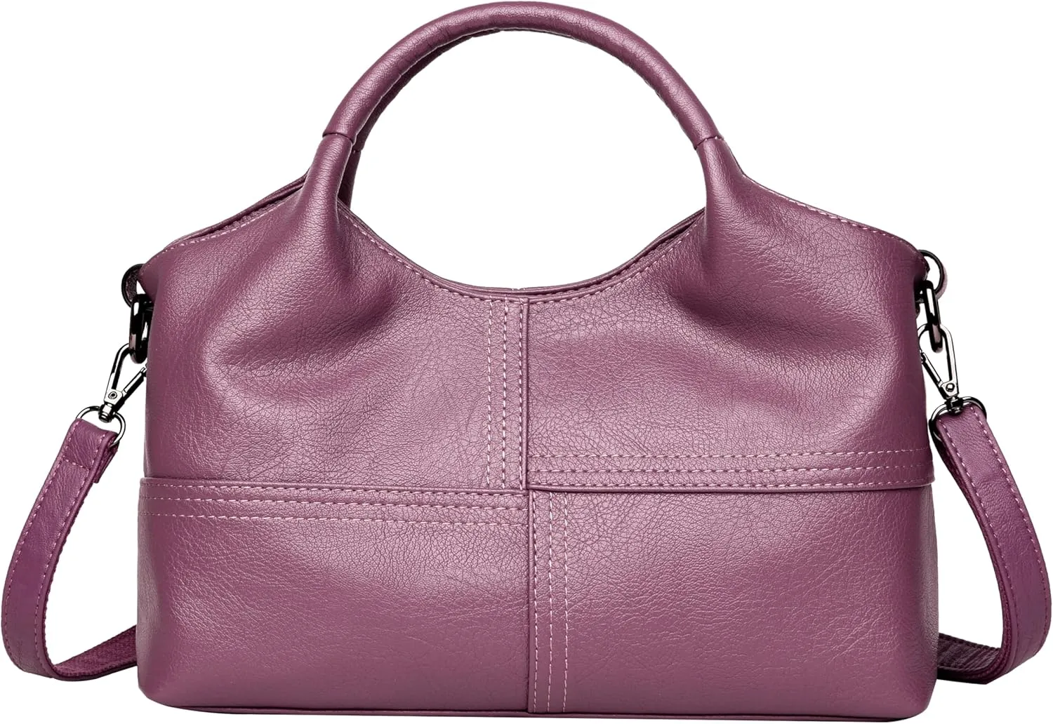 FSD. WG Leather Shoulder Bags Purses and Handbags for Women Top Handle Tote Satchel Ladies Hobo Bags