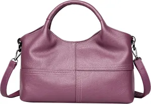 FSD. WG Leather Shoulder Bags Purses and Handbags for Women Top Handle Tote Satchel Ladies Hobo Bags
