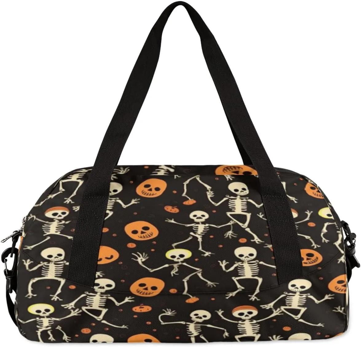 Funny Skull Halloween Gym Bag, Duffle Bag, Weekender Bag, Duffel Bag, Overnight Bag, Travel Duffel Bag, Dance Bag, Tote Bag, Beach Bag, Pool Bag, Gym Duffle Bag, Carry on Bag