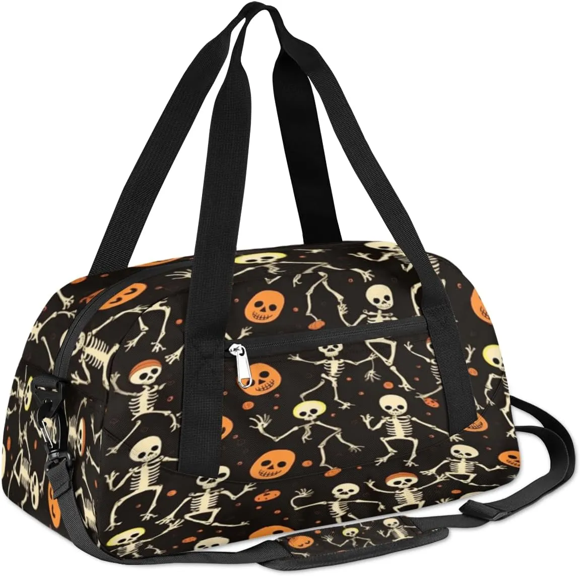 Funny Skull Halloween Gym Bag, Duffle Bag, Weekender Bag, Duffel Bag, Overnight Bag, Travel Duffel Bag, Dance Bag, Tote Bag, Beach Bag, Pool Bag, Gym Duffle Bag, Carry on Bag
