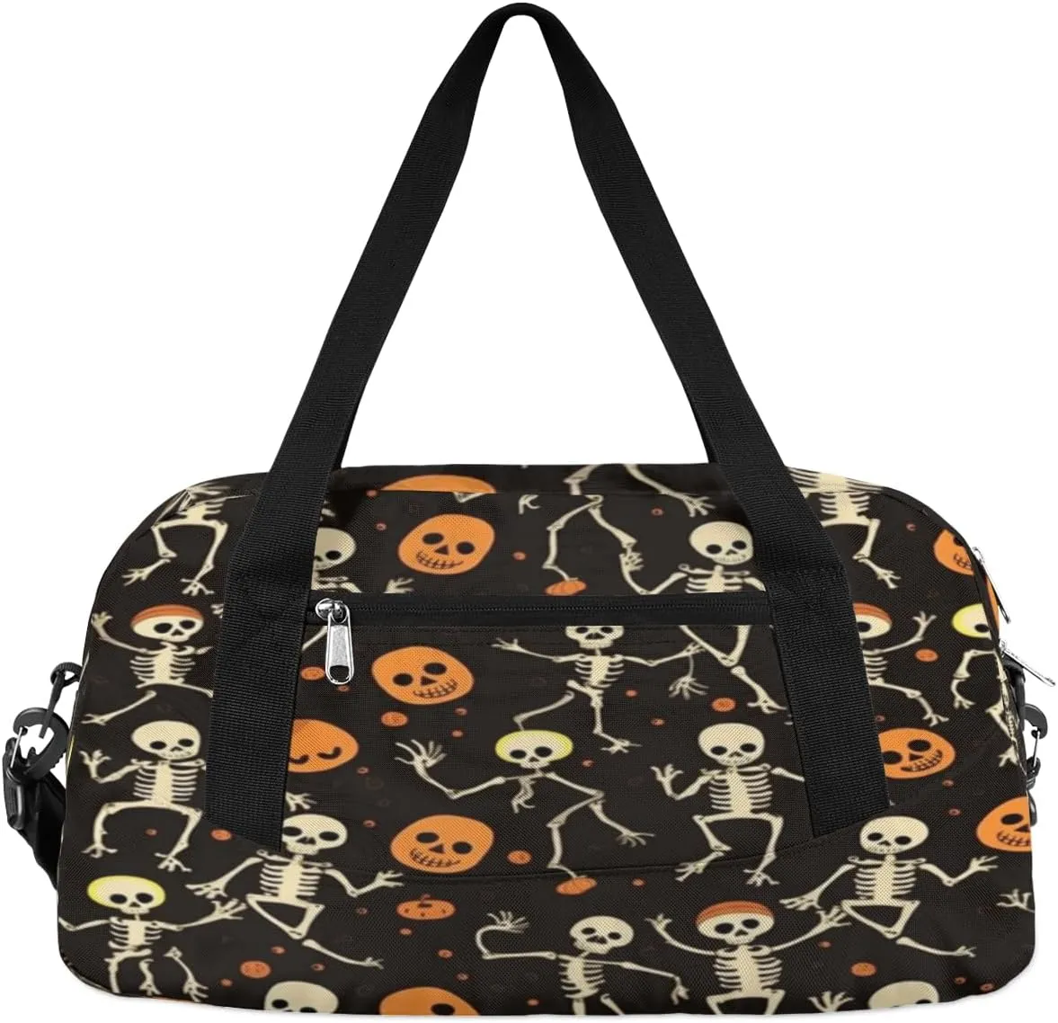 Funny Skull Halloween Gym Bag, Duffle Bag, Weekender Bag, Duffel Bag, Overnight Bag, Travel Duffel Bag, Dance Bag, Tote Bag, Beach Bag, Pool Bag, Gym Duffle Bag, Carry on Bag