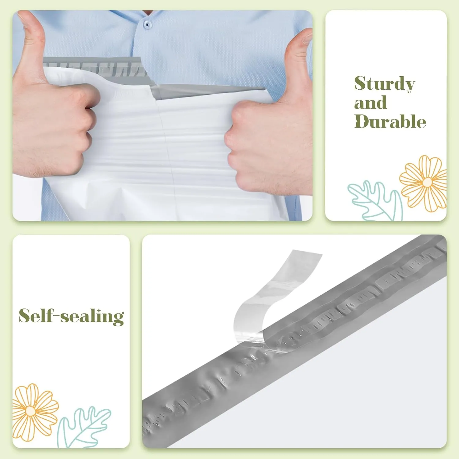 Fuxury Large Poly Mailers 19x24 Inch 100 Pack,Self Adhesive Shipping Bags for Clothing,Waterproof Shipping Envelopes Mailers Poly Package Bags for Small Business,Flexible Mailing Bags White