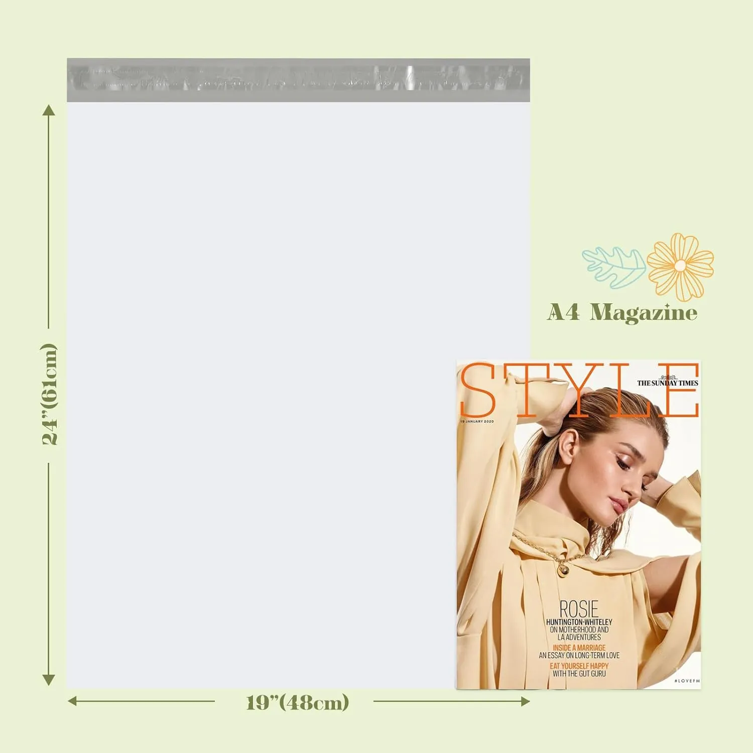 Fuxury Large Poly Mailers 19x24 Inch 100 Pack,Self Adhesive Shipping Bags for Clothing,Waterproof Shipping Envelopes Mailers Poly Package Bags for Small Business,Flexible Mailing Bags White
