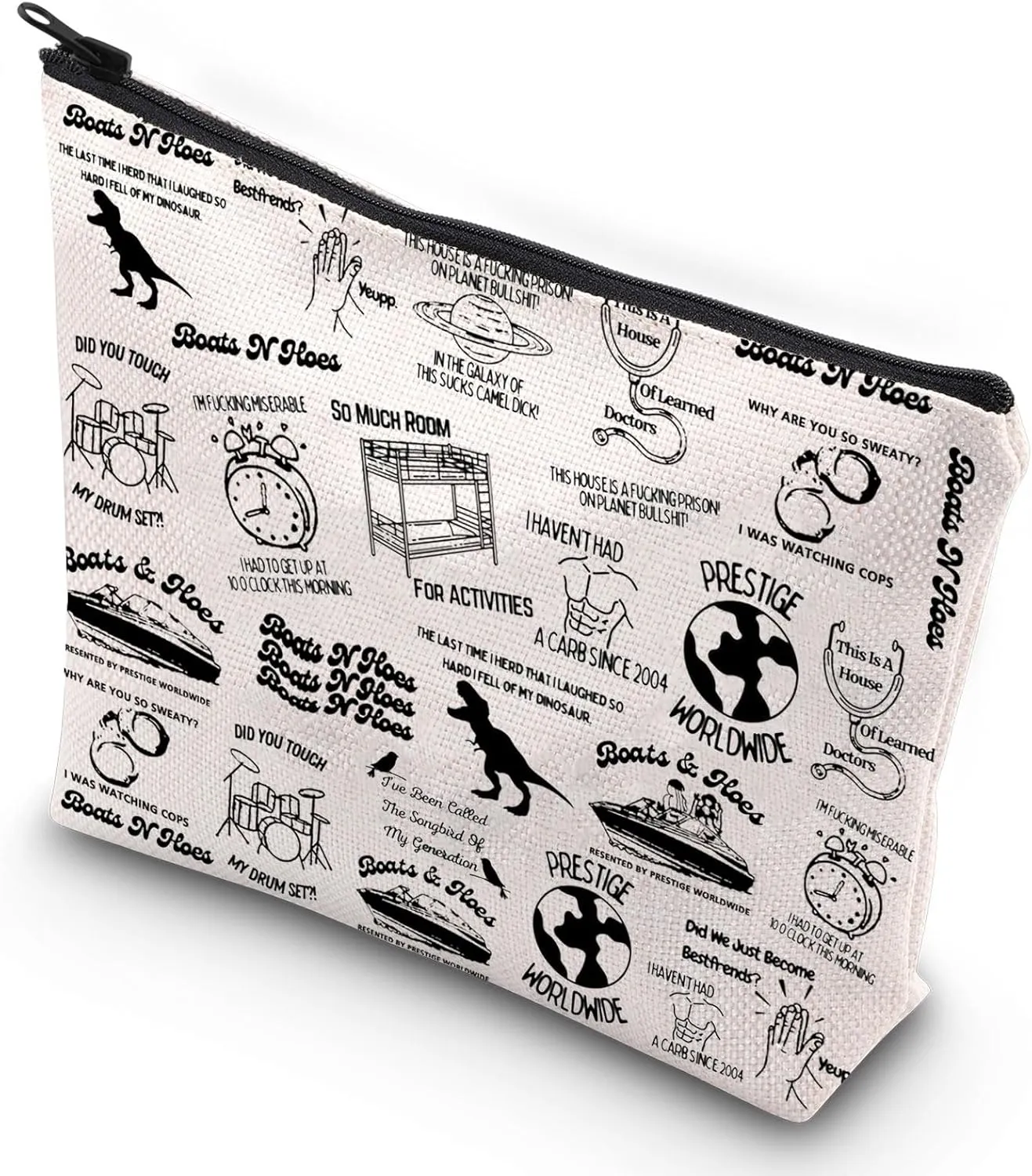 G2TUP Sarcastic Brother Makeup Organizer Bag Dale Doback Quotes Gift For Brothers Travel Toiletry Bag (Brothers Makeup Bag)