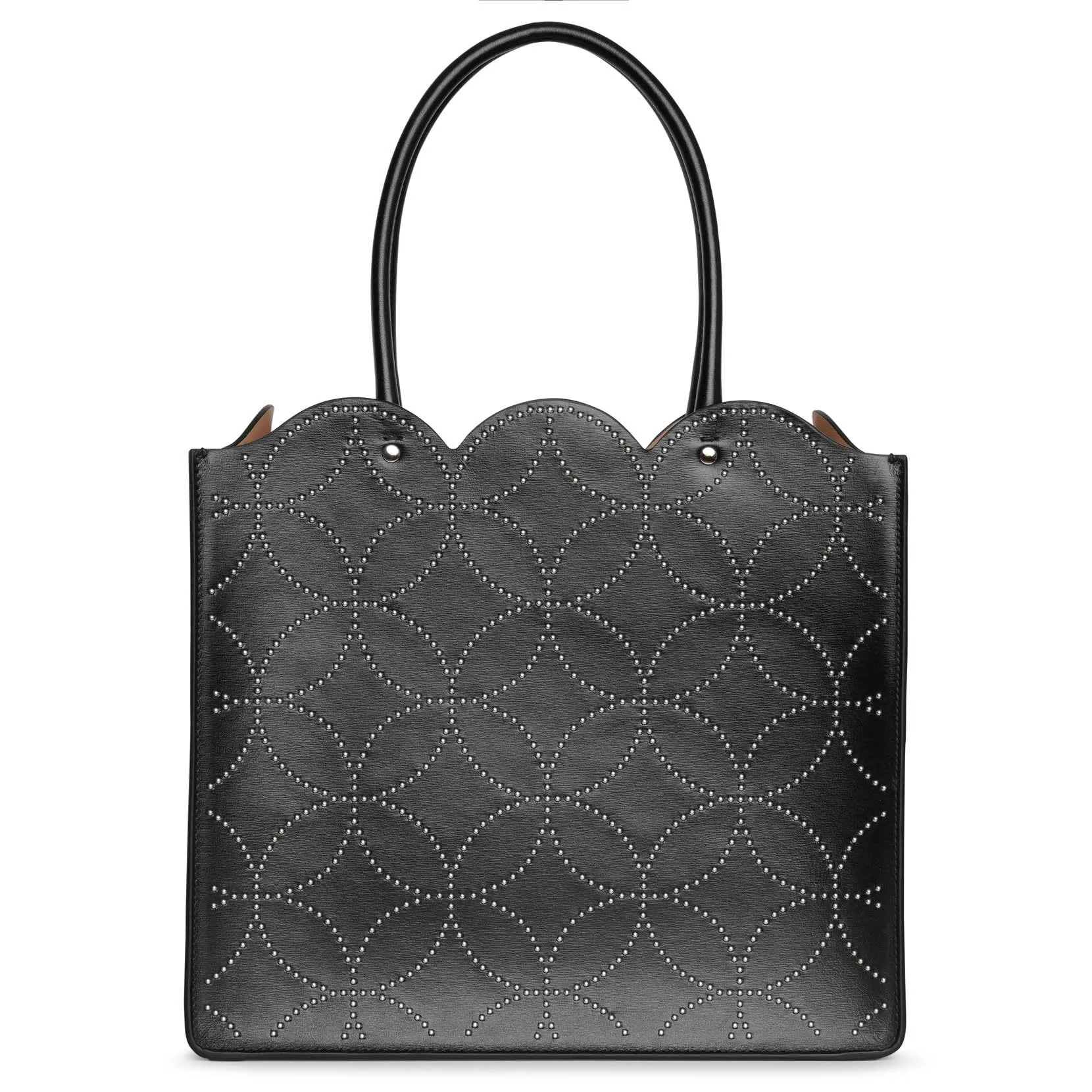Garance 28 black studded tote bag