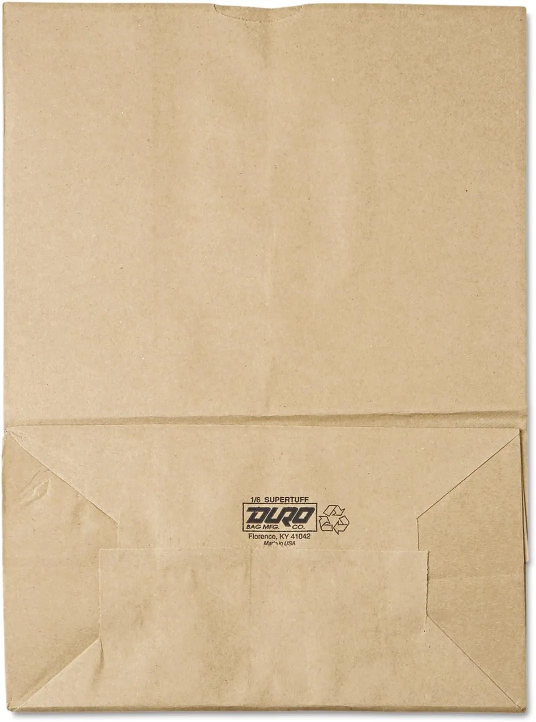 General SK1675 1/6 BBL Paper Grocery Bag, 75lb Kraft, Standard 12 x 7 x 17, 400 bags