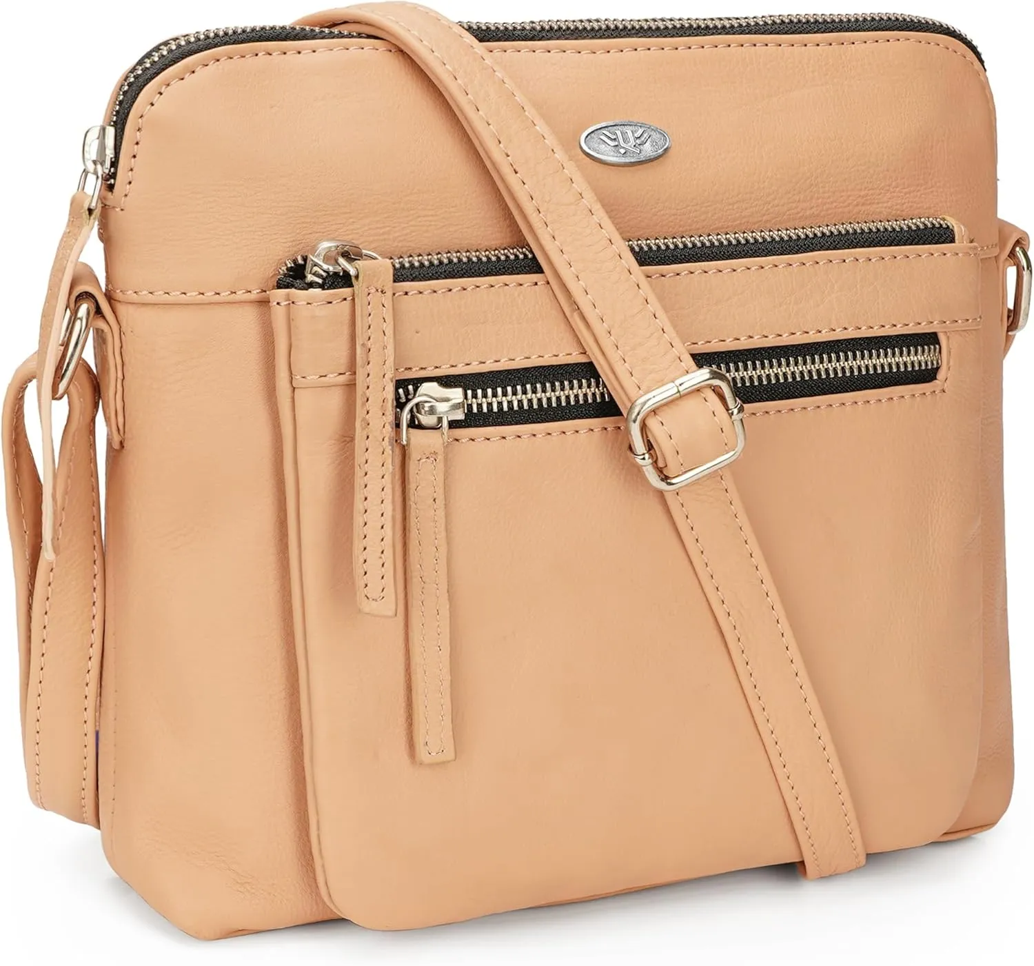 Genuine Leather Crossbody Bags for Women, Premium Handmade Leather Purses - Shoulder Handbags, Adjustable Strap