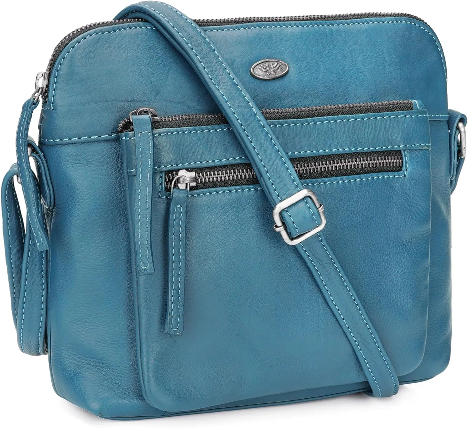 Genuine Leather Crossbody Bags for Women, Premium Handmade Leather Purses - Shoulder Handbags, Adjustable Strap