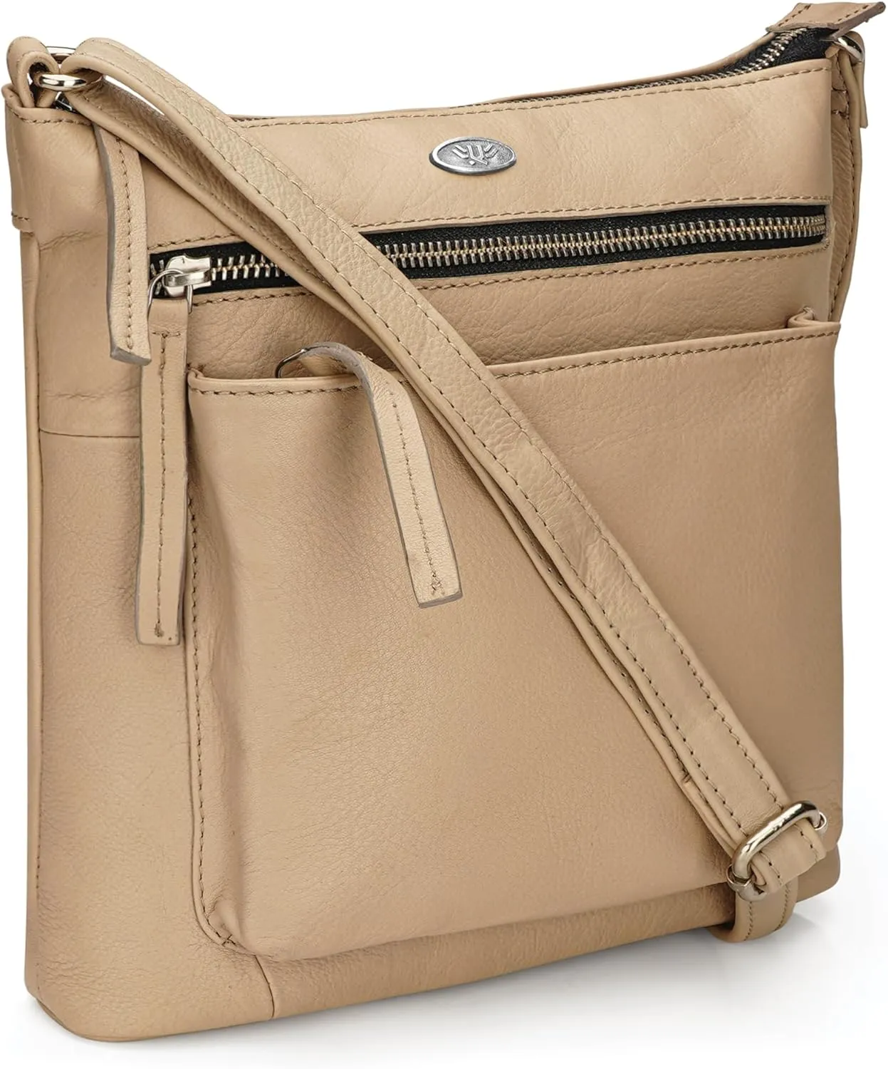 Genuine Leather Crossbody Bags for Women, Premium Handmade Leather Purses - Shoulder Handbags, Adjustable Strap