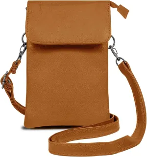 Genuine Leather Small Crossbody Phone Purse for women – Lightweight, Stylish,Durable and Spacious with Adjustable Strap