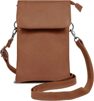 Genuine Leather Small Crossbody Phone Purse for women – Lightweight, Stylish,Durable and Spacious with Adjustable Strap