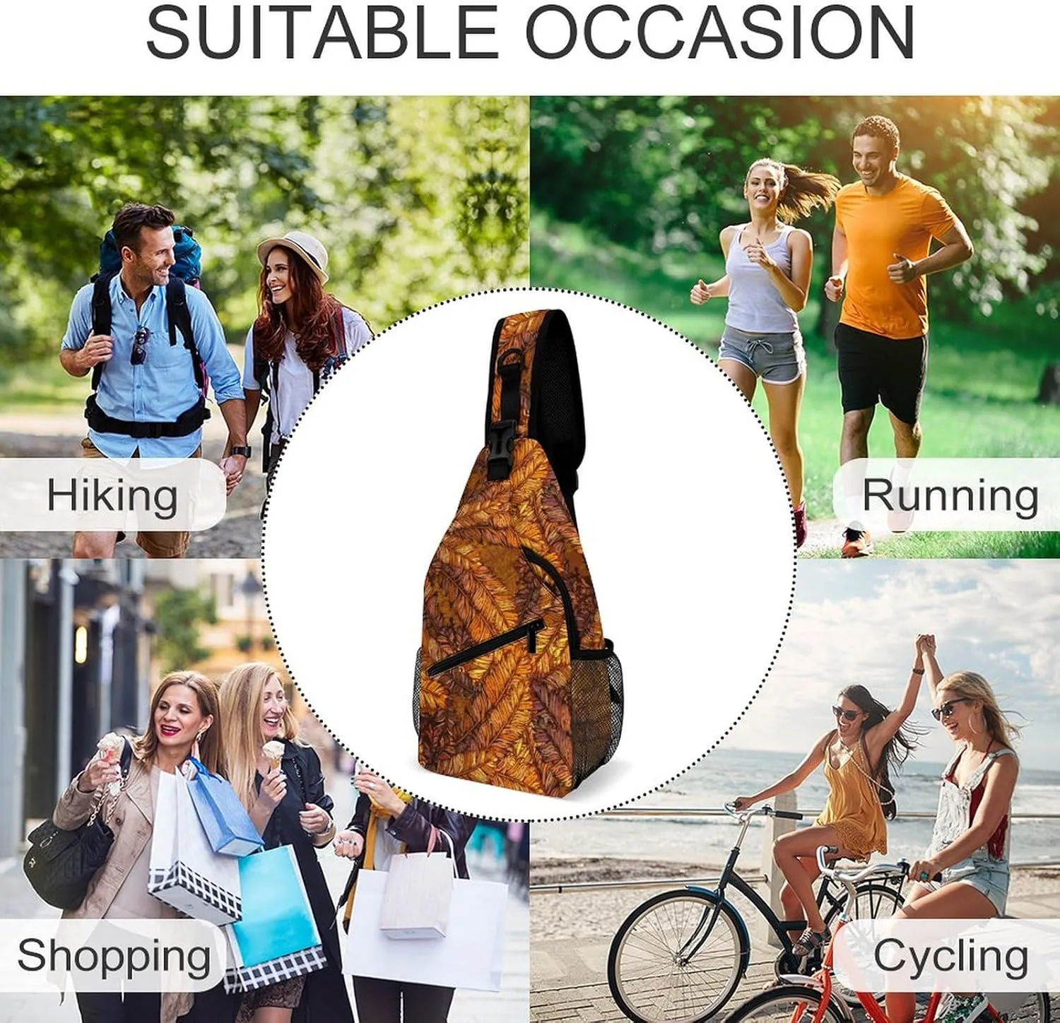 Glowing Cannabis Leaves Versatile And Convenient Multipurpose Crossbody Bag - Perfect for Travel And Hiking