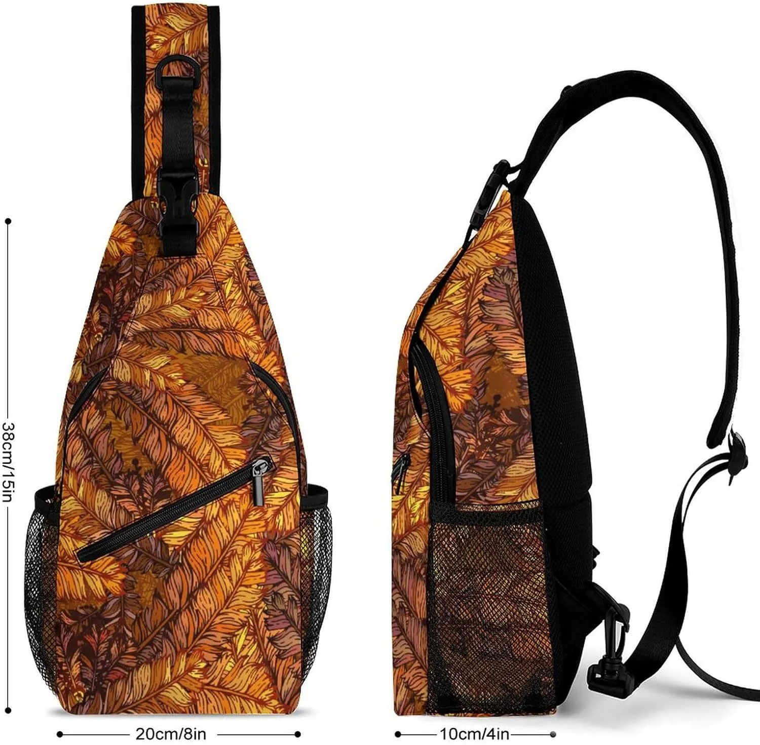 Glowing Cannabis Leaves Versatile And Convenient Multipurpose Crossbody Bag - Perfect for Travel And Hiking