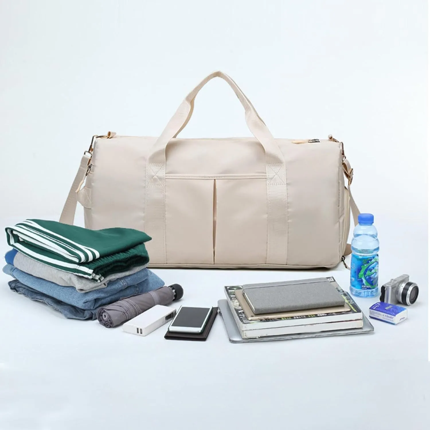 Gym Shoulder Bag,Waterproof Fitness Bags with Large Capacity | Wear-Resistant Shoulder Bag, Portable Tote Bag with Shoulder Strap for Yoga
