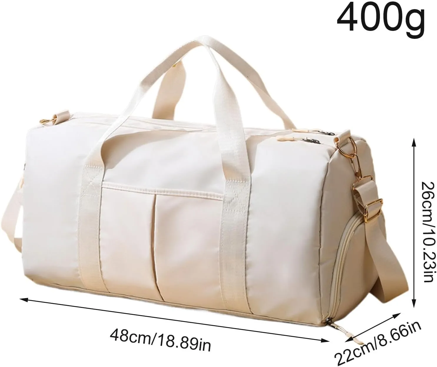 Gym Shoulder Bag,Waterproof Fitness Bags with Large Capacity | Wear-Resistant Shoulder Bag, Portable Tote Bag with Shoulder Strap for Yoga