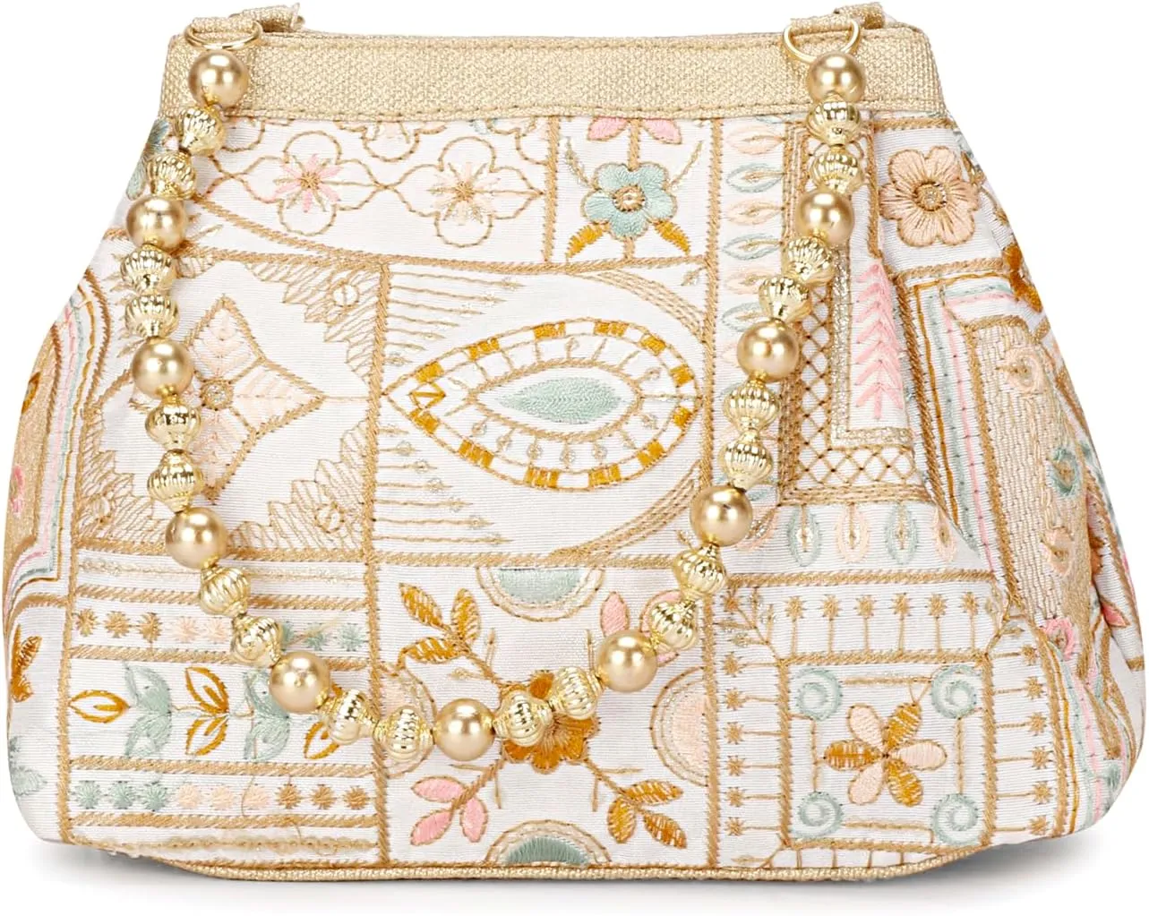 Hand Crafted Designer Potli Bag For Women, Indian Ethnic Designer Potli Bags For wedding/Potli Bags For Return Gift