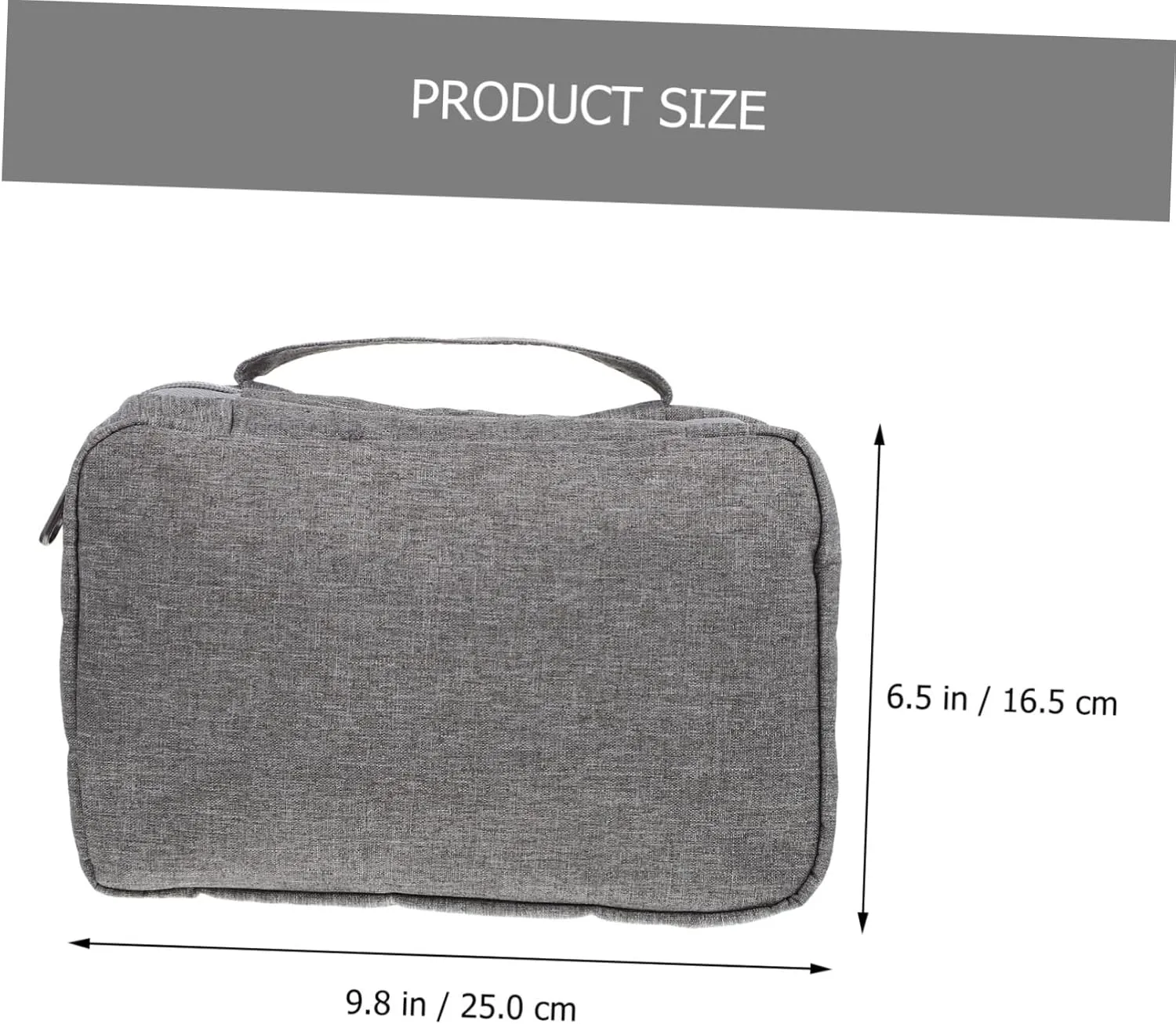 Hanging Storage Bag Duffle Bag for Travel Clear Makeup Bags Toiletry Supply Man Foldable Storage Box, Grey, 25x16.5x8cm
