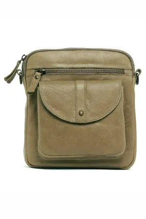 Helen Cross Body Bag in Latte by Rugged Hide