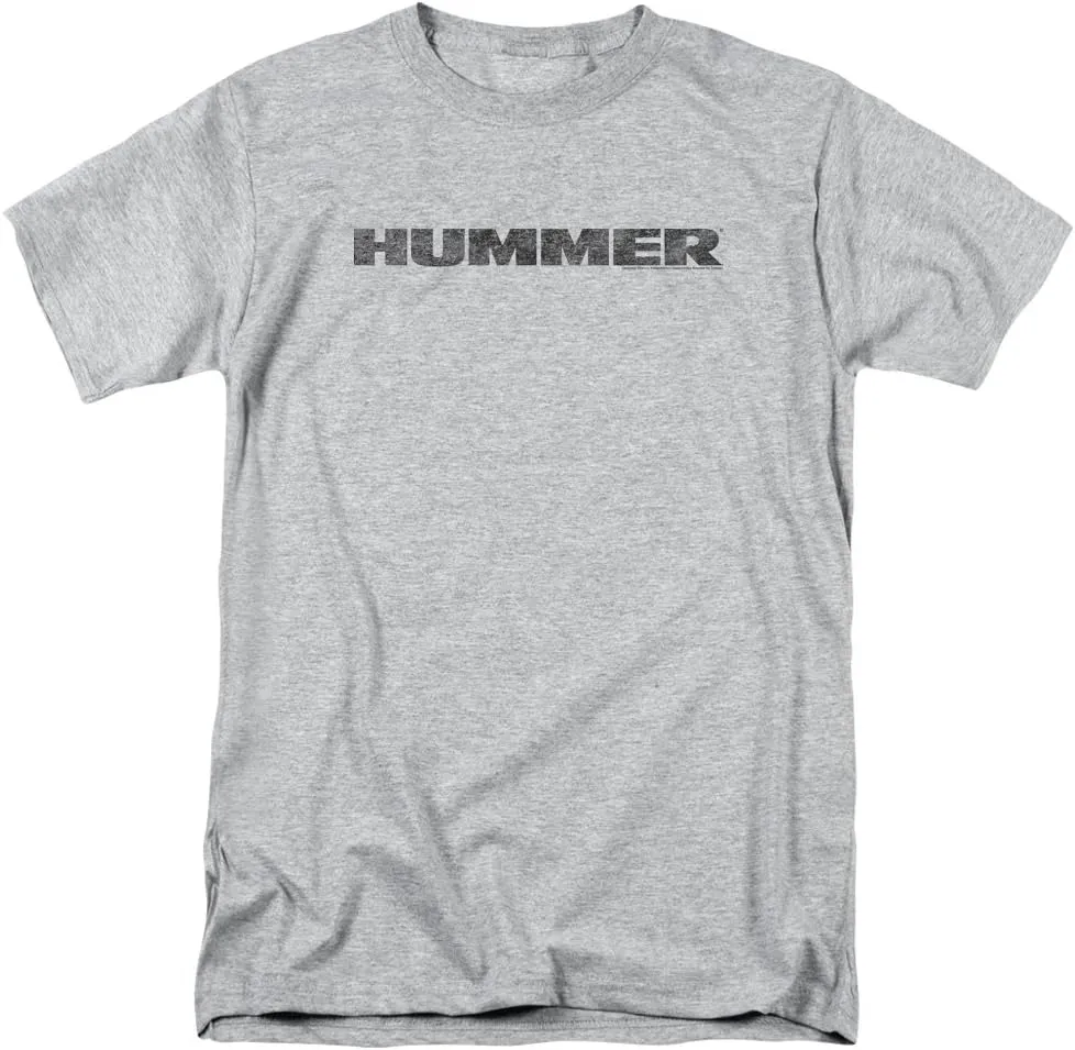 Hummer Distressed Hummer Logo Mens Short Sleeve Shirt