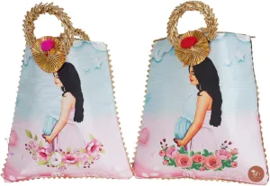 IGH Baby Shower Printed Handbags – Elegant Wedding Accessories, Party Bags, and Return Gifts (Pack of 5)