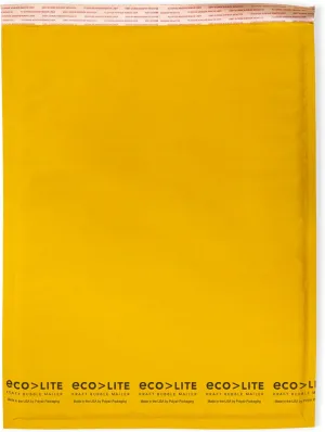 IPG Eco-lite #000 ELSS000 Golden Kraft Self Seal Bubble Mailer, 4" x 8" (Case of 500)
