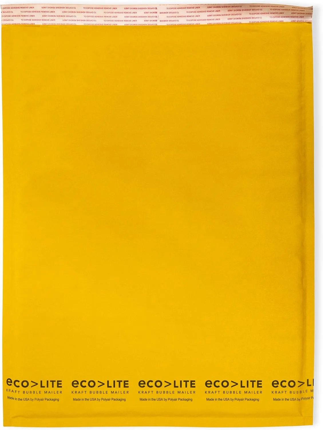 IPG Eco-lite #000 ELSS000 Golden Kraft Self Seal Bubble Mailer, 4" x 8" (Case of 500)