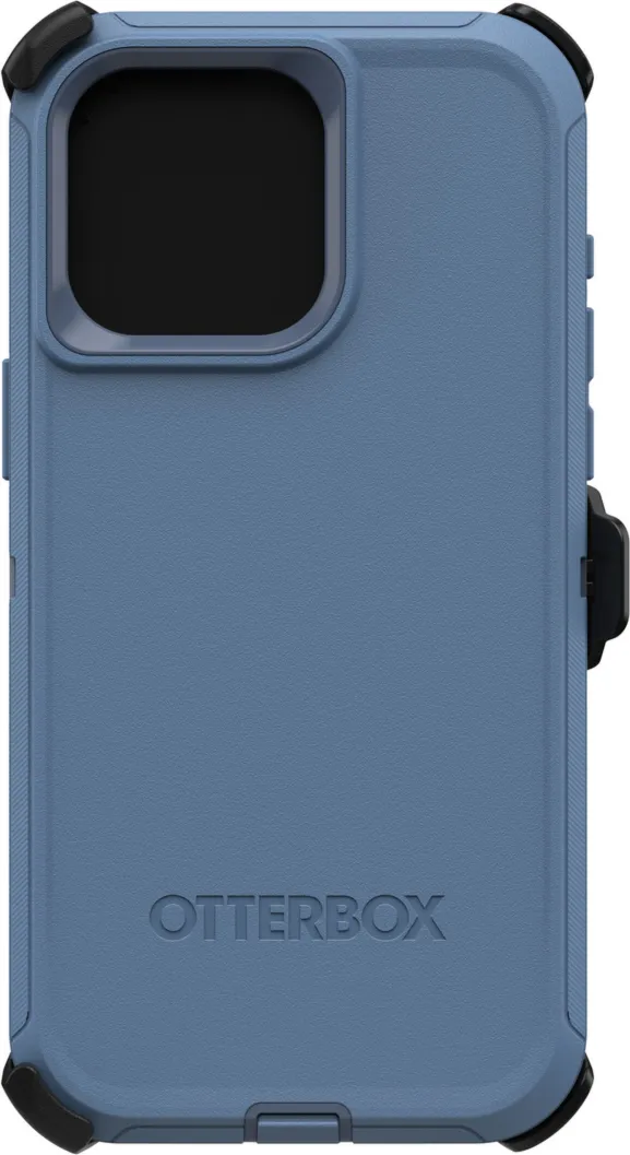 iPhone 15 Pro Max Otterbox Defender Series Case - Blue (Baby Blue Jeans)