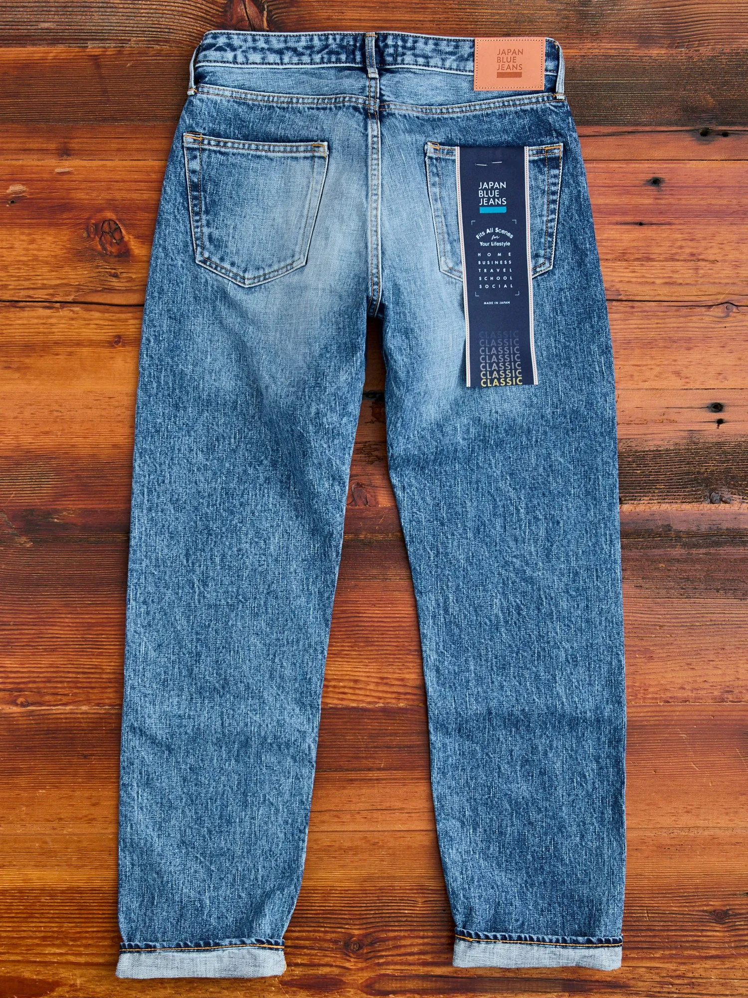 J401-LID "Circle Aged Wash" 14.8oz Selvedge Denim - Classic Straight Fit