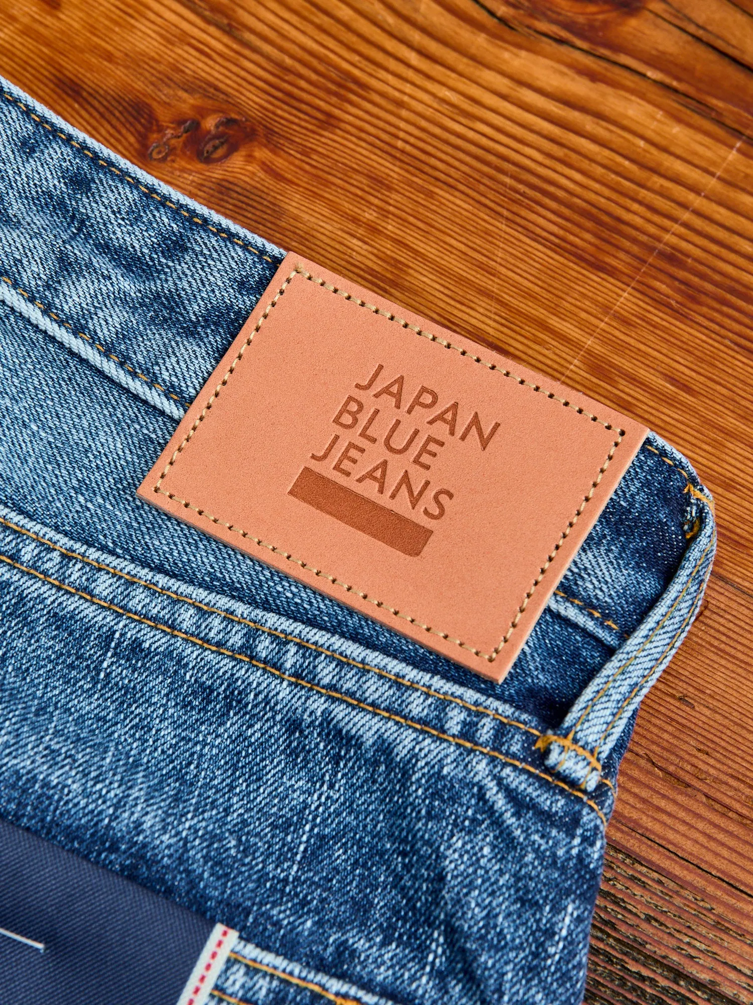 J401-LID "Circle Aged Wash" 14.8oz Selvedge Denim - Classic Straight Fit