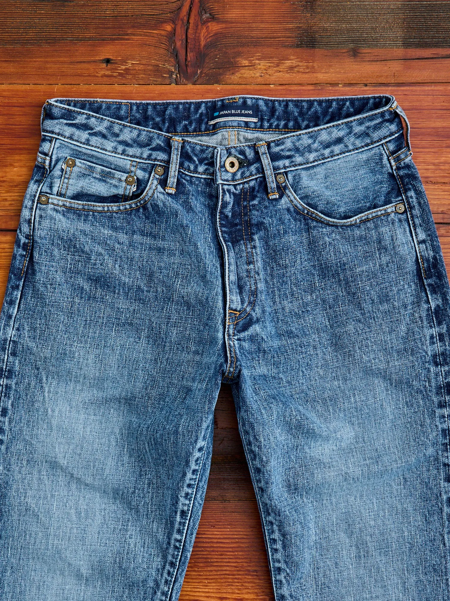 J401-LID "Circle Aged Wash" 14.8oz Selvedge Denim - Classic Straight Fit