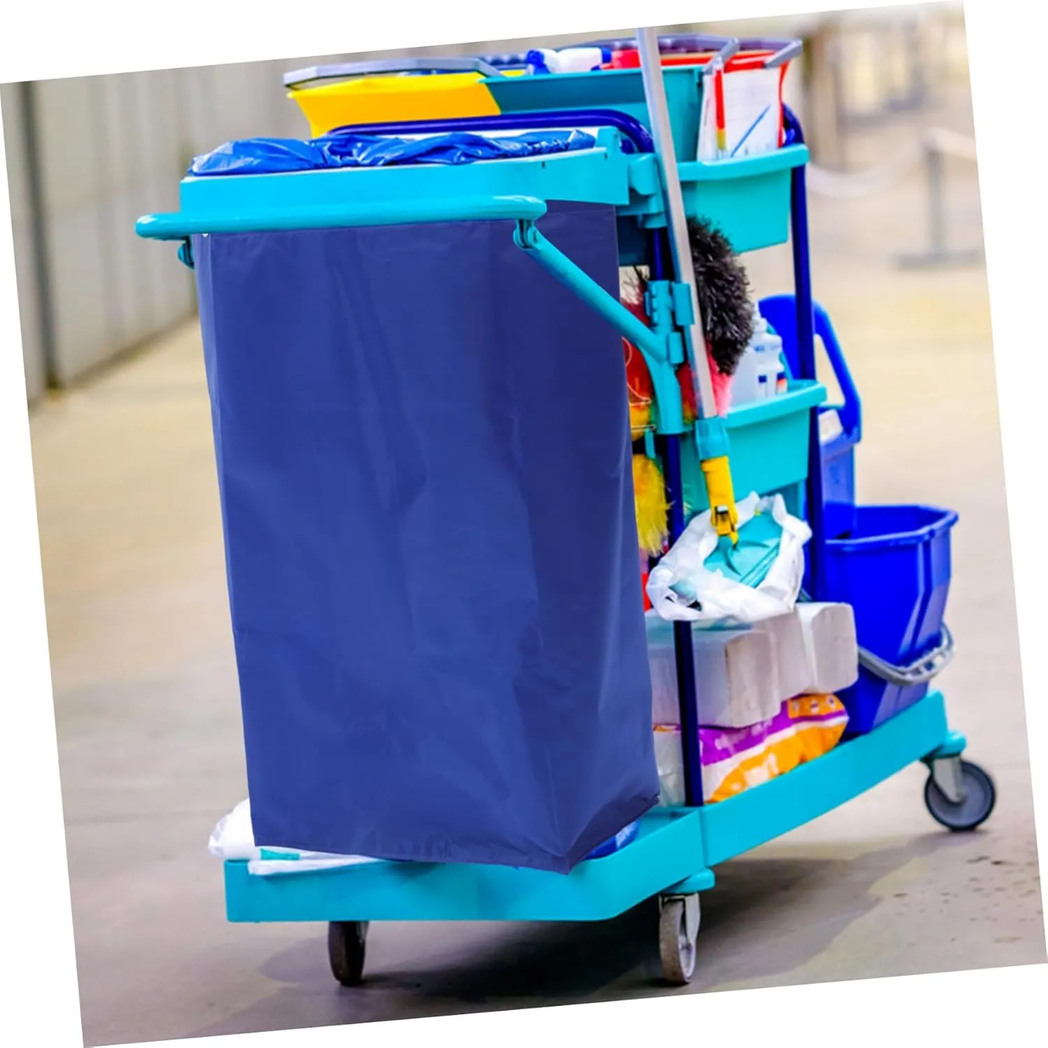 Janitorial Supply Replacement Cleaning Bag Trash Bag for Cleaning Cart Cleaning Trolley Bag