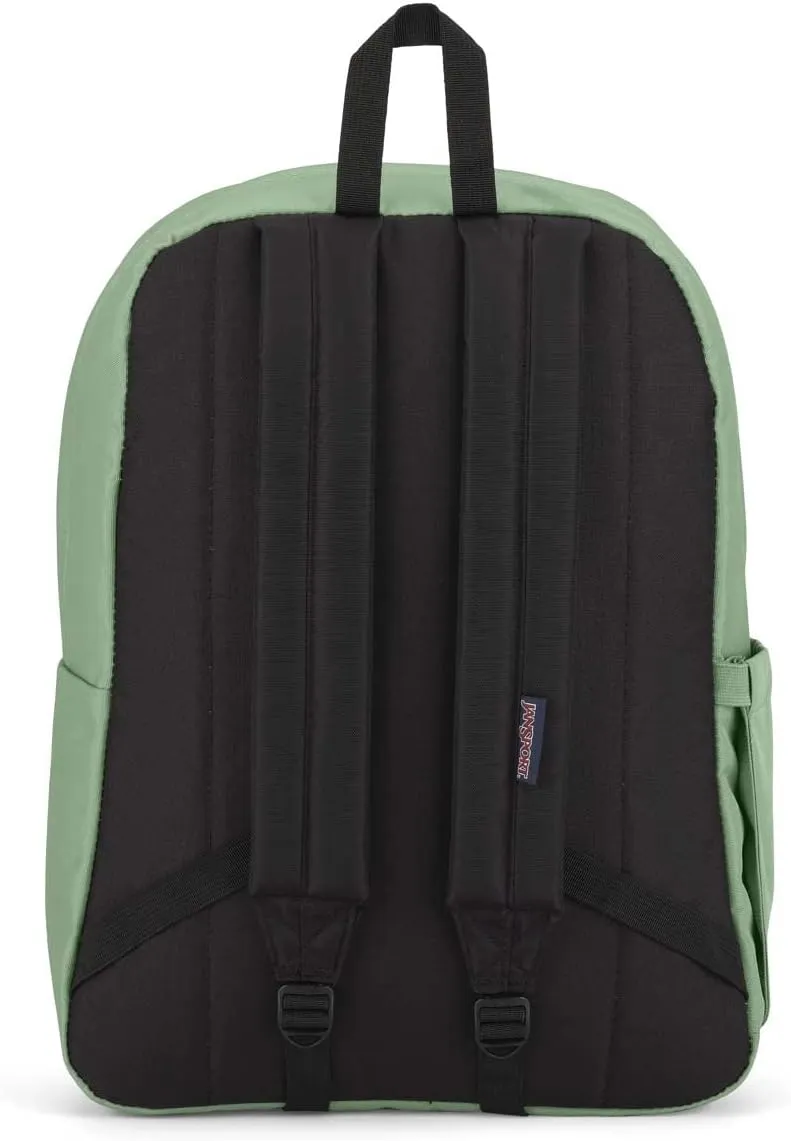 JanSport SuperBreak Plus Backpack with Padded 15-inch Laptop Sleeve and Integrated Bottle Pocket - Spacious and Durable Daypack for Work and Travel - Loden Frost