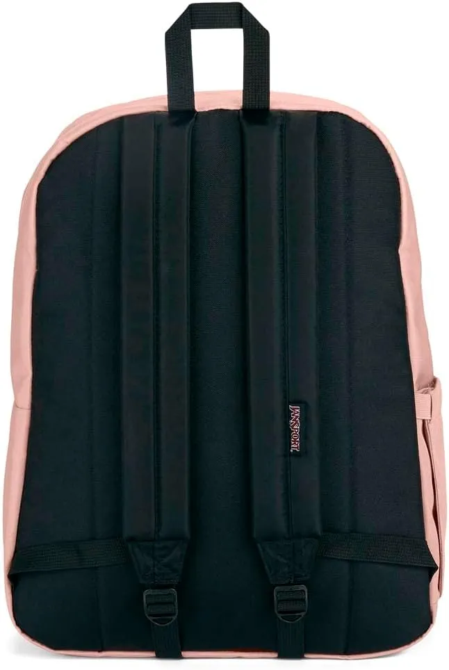 JanSport SuperBreak Plus Backpack with Padded 15-inch Laptop Sleeve and Integrated Bottle Pocket - Spacious and Durable Daypack for Work and Travel - Misty Rose