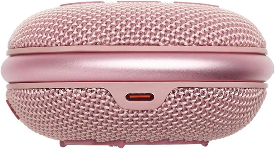 JBL Clip 4 - Portable Mini Bluetooth Speaker, big audio and punchy bass, integrated carabiner, IP67 waterproof and dustproof, 10 hours of playtime, speaker for home, outdoor and travel (Pink)
