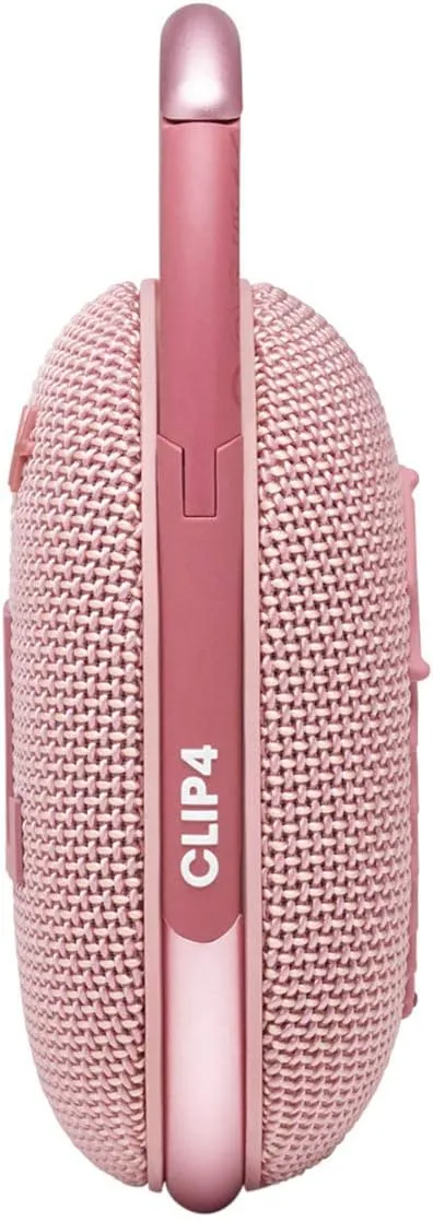 JBL Clip 4 - Portable Mini Bluetooth Speaker, big audio and punchy bass, integrated carabiner, IP67 waterproof and dustproof, 10 hours of playtime, speaker for home, outdoor and travel (Pink)