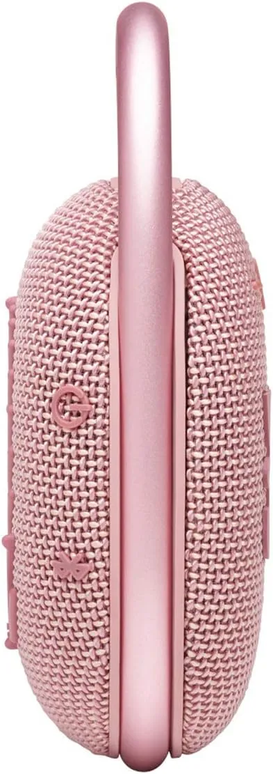 JBL Clip 4 - Portable Mini Bluetooth Speaker, big audio and punchy bass, integrated carabiner, IP67 waterproof and dustproof, 10 hours of playtime, speaker for home, outdoor and travel (Pink)