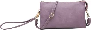 JEN & CO. Riley Small Crossbody Bags Vegan Leather Wristlet Wallets Clutch Purses Shoulder Handbag for Women