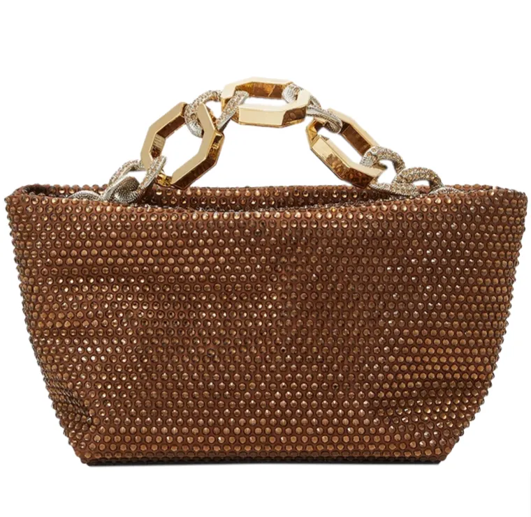 Jessie Bronze Crystal Bag