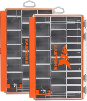 KastKing HyperSeal Waterproof Tackle Box, 3600 and 3700 Tackle Trays, Fishing Tackle Box Organizer with Removable Dividers, Lure Box and Terminal Tackle Storage