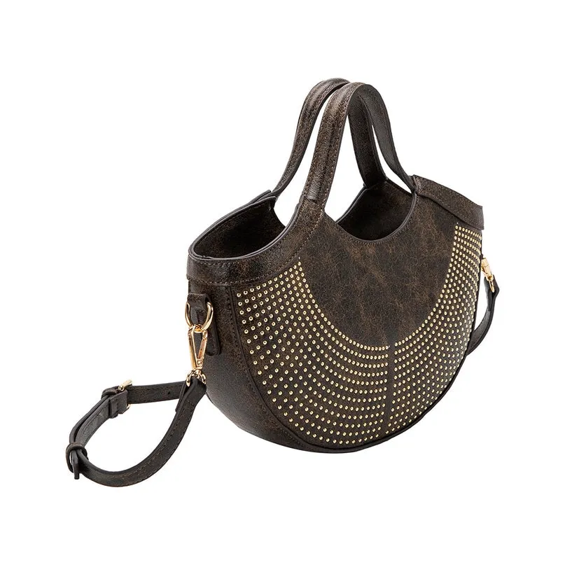 Kaylee Studded Top Handle Bag
