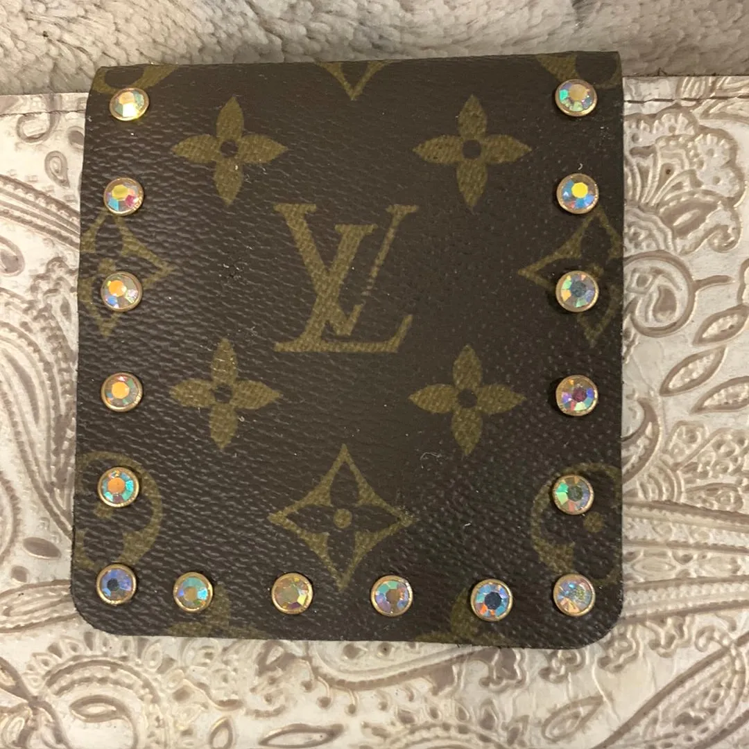 Keep It Gypsy Distressed Embossed Leather Large Wallet Clutch