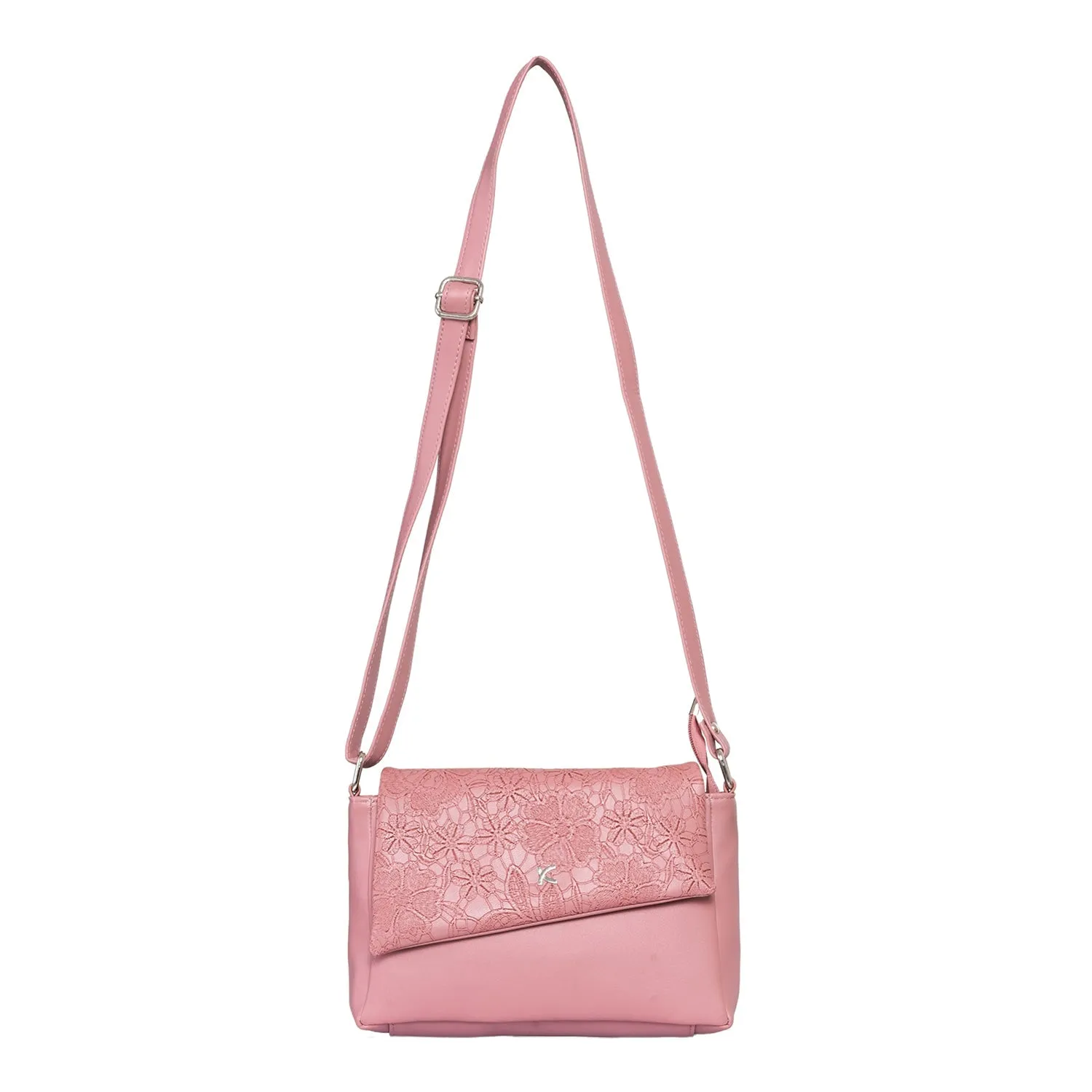 Khadim Sling Bag Purse with Adjustable Long Strap for Women