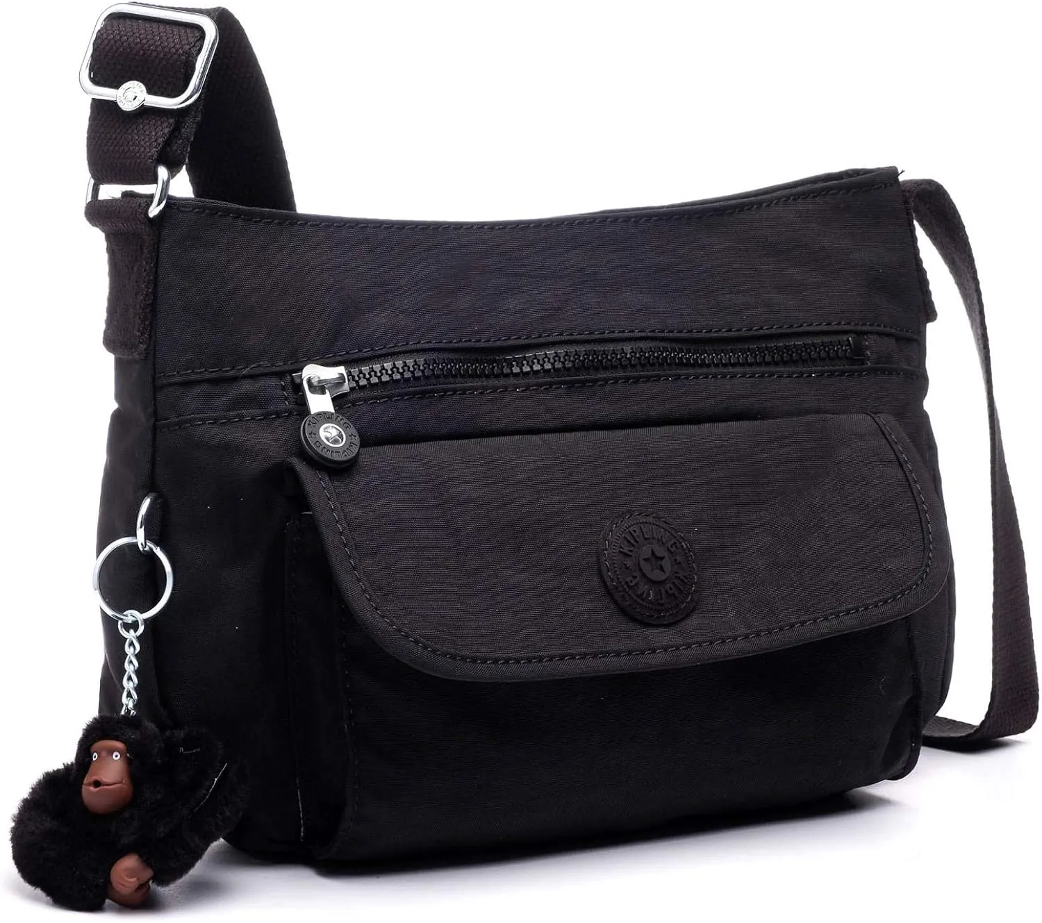 Kipling Women's Syro Crossbody, Organize Accessories, Surprisingly Spacious, Adjustable Strap, Nylon Bag, Scarlet
