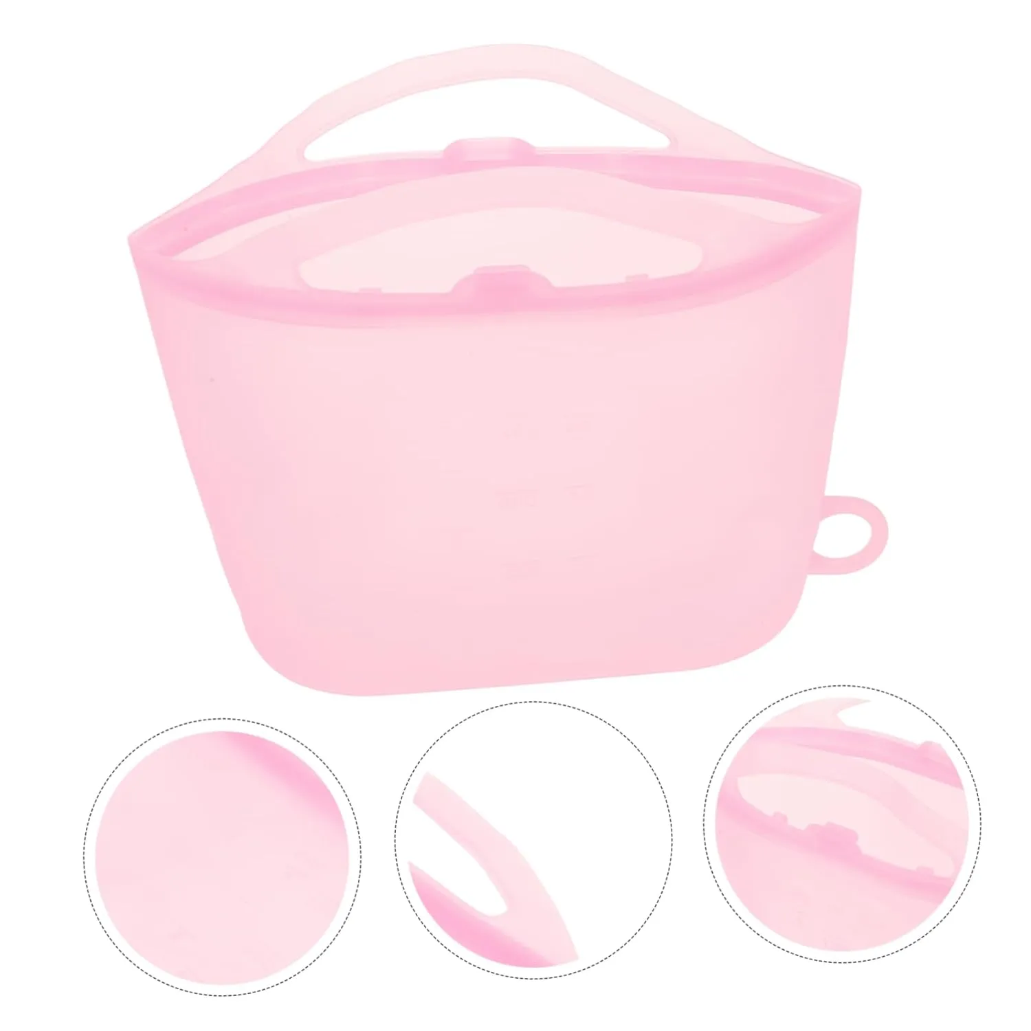 Kisangel Safe Silicone Steam Bag for Microwave Reusable Food Storage Bag Large Capacity Leakproof