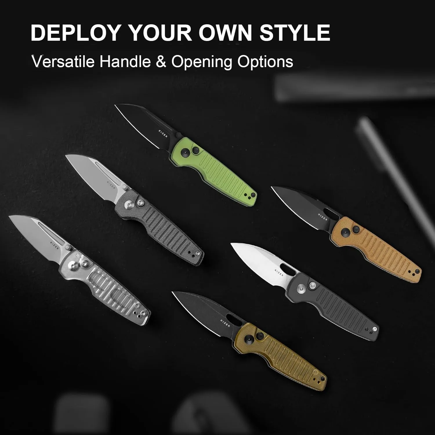 Kizer Parakeet EDC Pocket Knife, 2.46" Nitro-V Blade Folding Knife with Micarta Handle, Thumb Stud Opener Small EDC Knives for Men Women Camping Hunting V2706M1