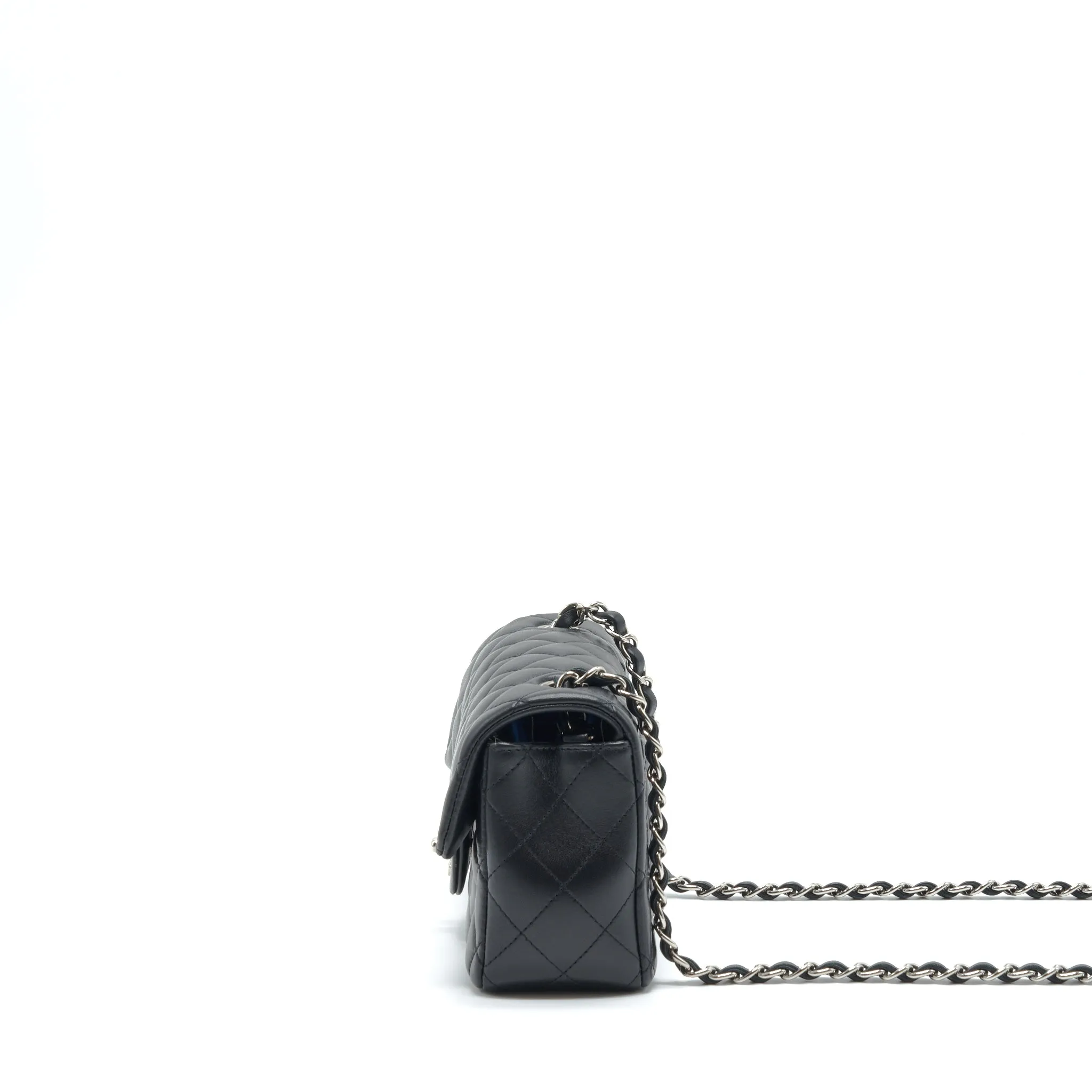Lambskin Mini Rectangular Convenient Black Seamless integration Chanel