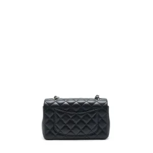 Lambskin Mini Rectangular Convenient Black Seamless integration Chanel